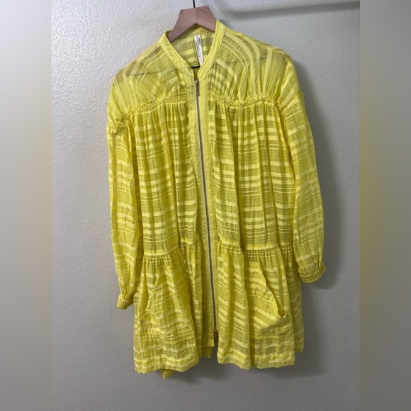 Anthropology Long-Sleeve Zip-Front Mini Dress XS - Picture 3 of 7